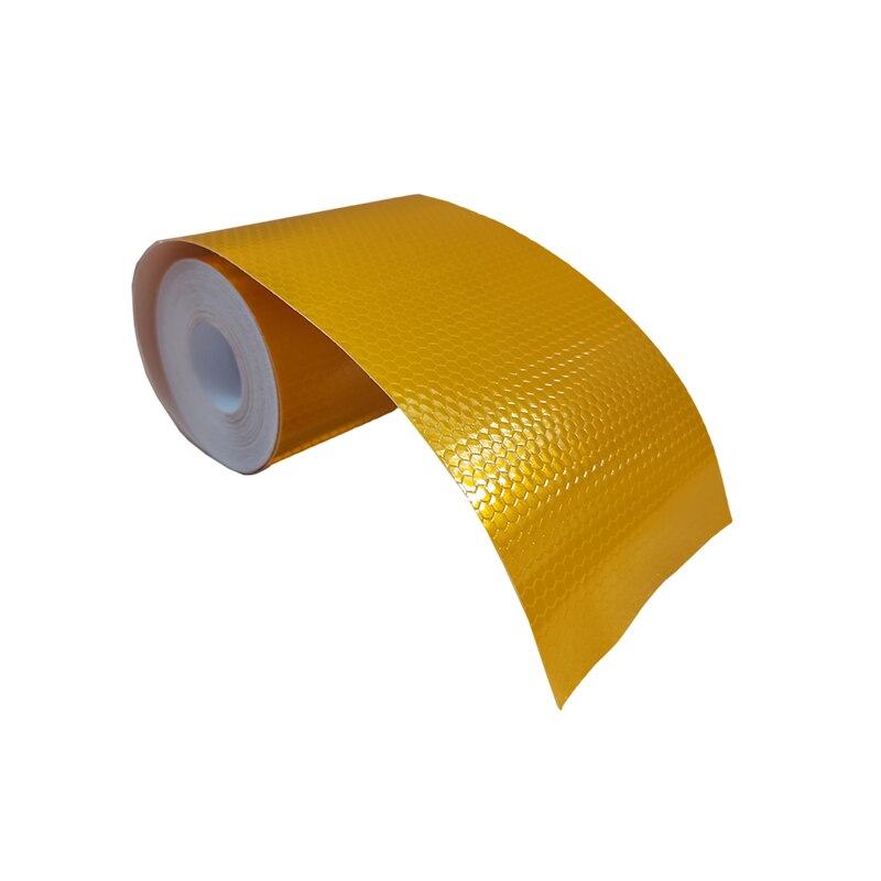 Ruban adhésif réfléchissant 3M de Long, 10Cm de large, bande adhésive de couleur, équipement de sécurité, bande d&#39;avertissement avec colle, ceinture réfléchissante de nuit: Yellow