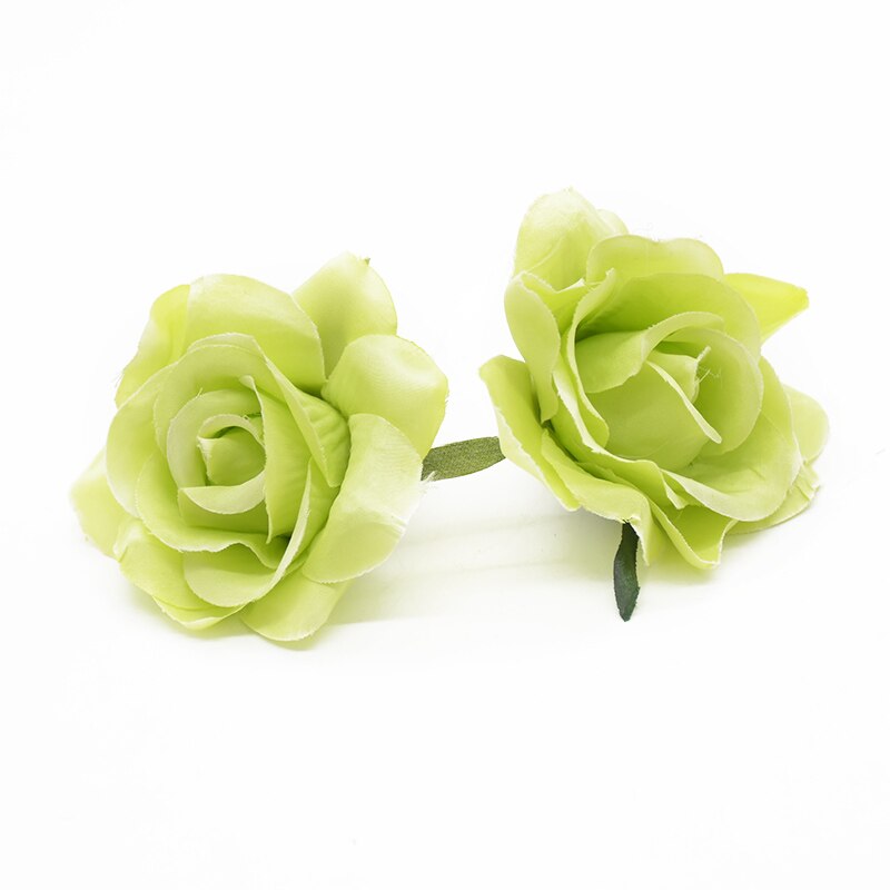 6pcs 7cm Artificial rose heads for Home decoration accessories Flower arrangement Diy Headwear Indoor furnishings Wedding brooch: 3