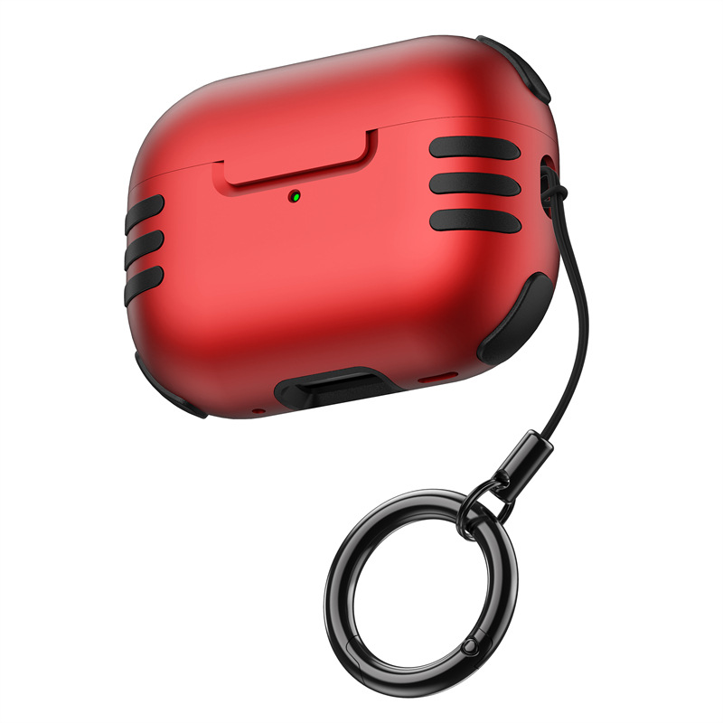 Case for AirPods Pro 2 & AirPods 4, Trendy Anti-Scratch Protective Cover: 3XS / Red