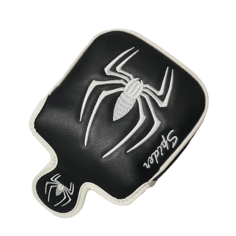 Putter Cover Golf Mallet Putter Head Cover Headcover PU Leather Spider Magnetic Closure