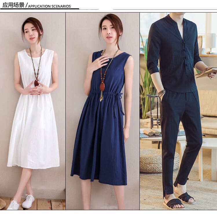 50cm*130cm/Piece, Solid Color Washed Cotton Linen Fabric,Linen Pants,Clothing Decoration Curtain Cloth,DIY Handmade Material