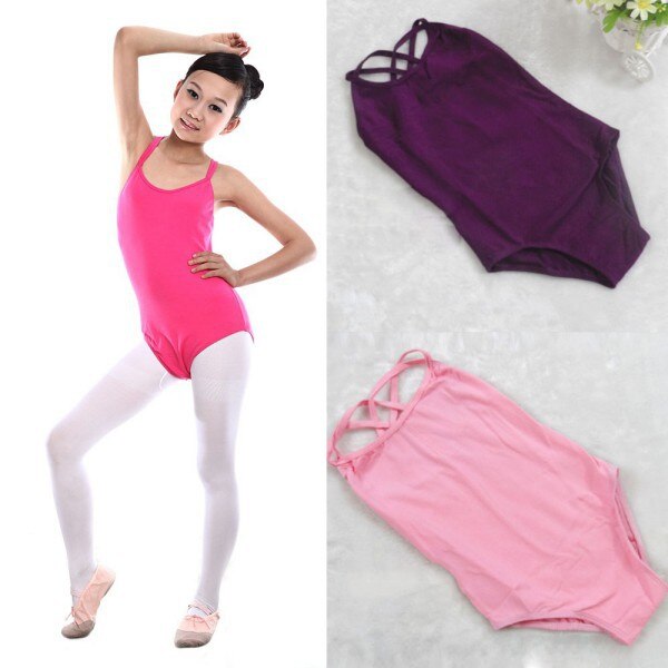 Girl Kid Sleeveless Dance Gymnastics Leotards Ballet Leotard Costume