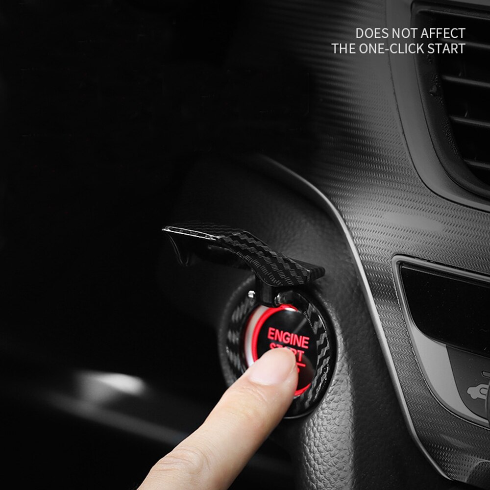 Car Engine Start Stop Switch Button Cover Decorative Auto Accessories Push Button Sticky Cover Car Interior