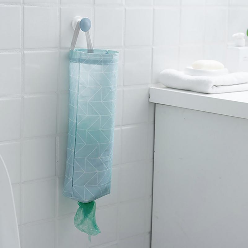 Hängen Oxford Müll Tasche Organizer Spender Küche Zauberstab Montieren Wiederverwendbare Taschen Halfter Wasserdichte Müll Tasche