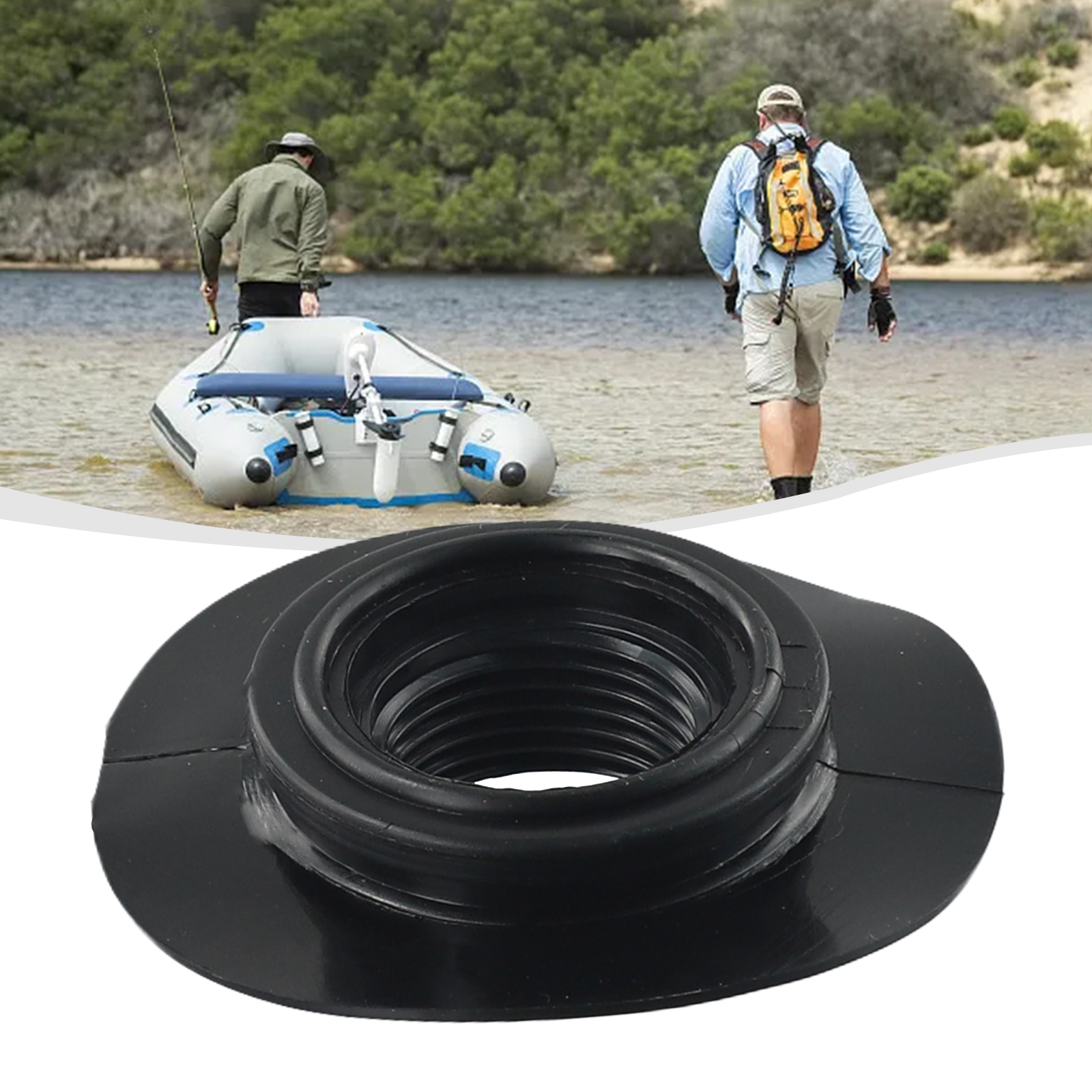 1 Stück Luftventil für Intex Schlauchboot/Jilong Fischerboot/Decath Luftbett Achteckiges Gasventil 2-in-1 G/Set Schraubventil
