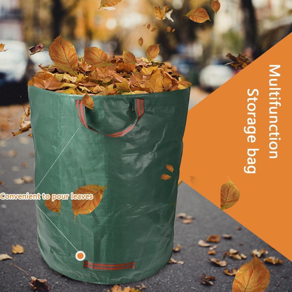 Garden Bag Sack Leaf Garden 100/200/300/400L Gardening Foldable Reusable Pot Grow Bags For Vegetables Growing Planting N4C4