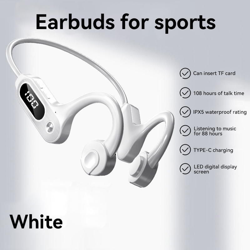 Xiaomi Zwemmen Beengeleiding Koptelefoon Dubbele Bluetooth 5.3 32G Geheugen Earless IPX8 Waterdichte Luchtgeleiding Koptelefoon: Bruin