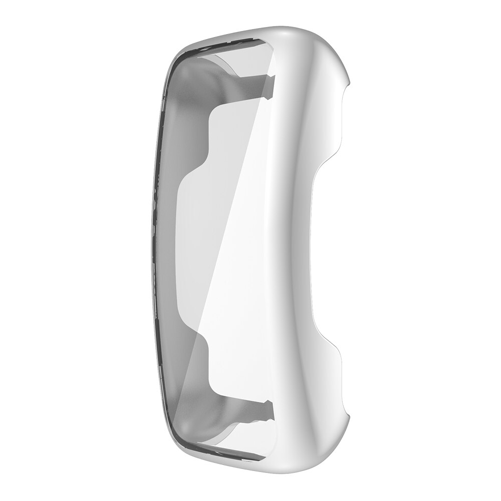 Screen Protector Cover for Fitbit Inspire 2 Watch Case Inspire2 Flexible TPU Bumper Scratch-resistant Soft Shell: Silver