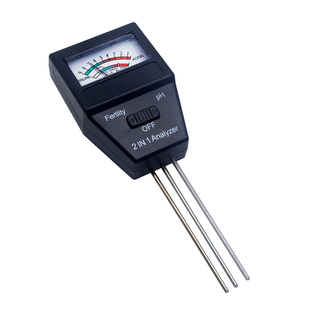 Soil PH Meter 2 in 1 Fertility Meter With 3 Probes Soil PH Tester Plant Fertile Measure Device Acidity Meter For Garden