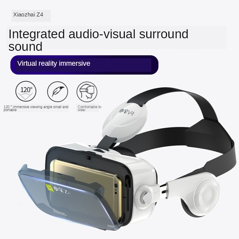 Okulary VR okulary 3D telefon komórkowy wirtualne okulary klasyczne słuchawki projekt w pełni wciągające 120 duże kąty widzenia