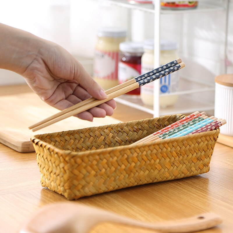 Palillos florales pequeños, palillos de madera para cocinar fideos, olla para freír, palitos de comida de estilo chino, herramientas de cocina, 1 par