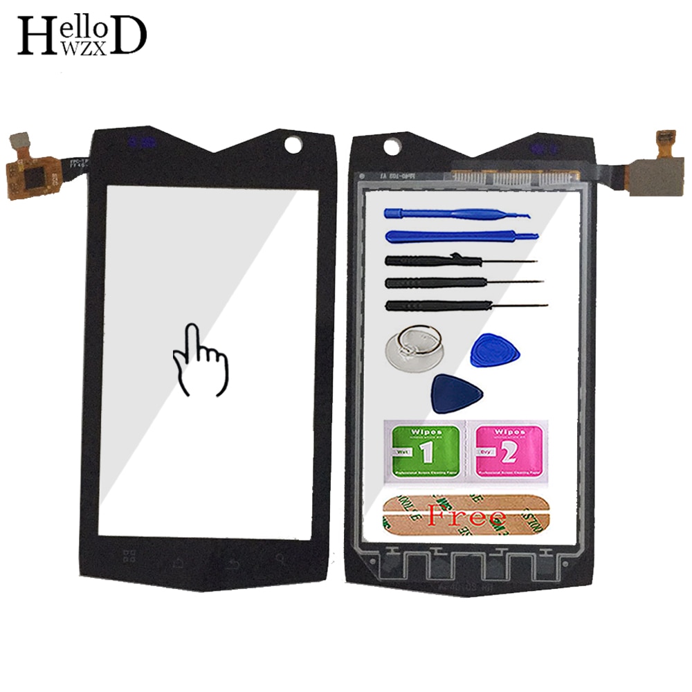 Vidrio táctil para teléfono móvil de 4,0 pulgadas para Texet TM-4082R TM-4104R x-driver pantalla táctil de cristal Sensor de panel digitalizador herramientas adhesivas