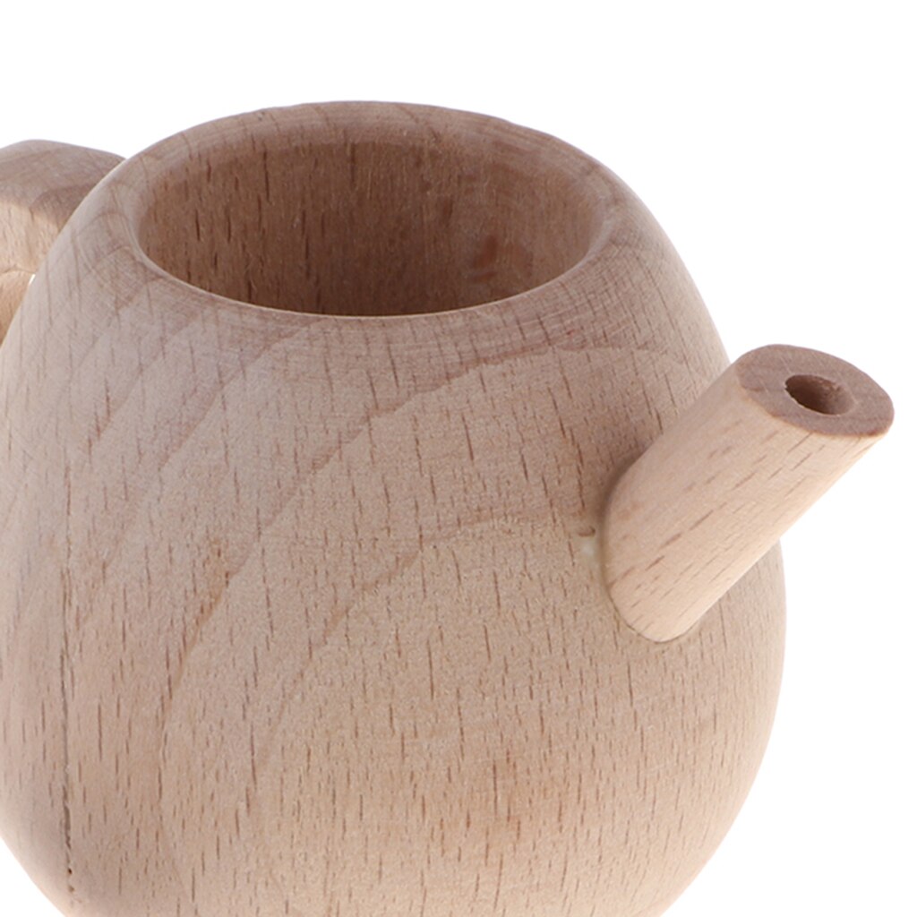 Houten Educatief Pretend Play Speelgoed-Natuurlijke Houten Theepot Voor Meisjes Rollenspel