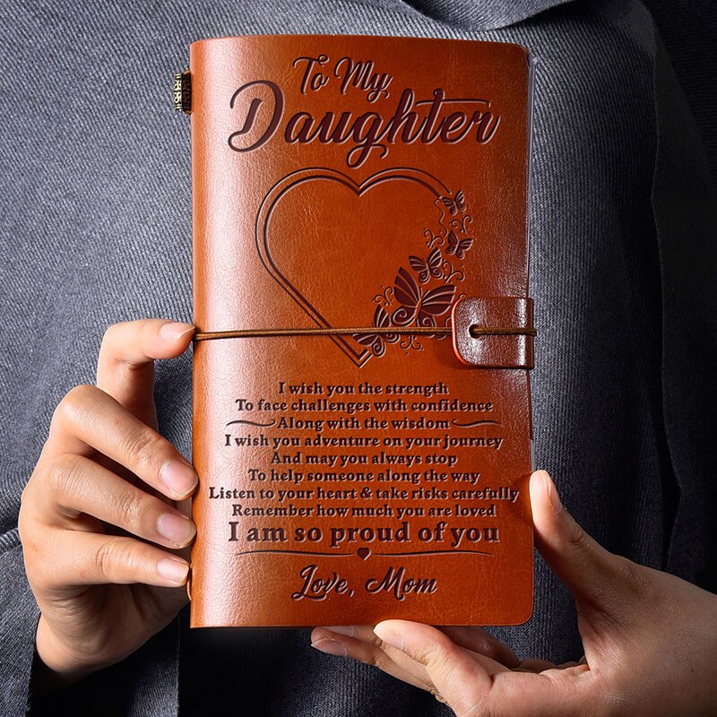 Vintage Engraved Journals Retro PU Leather Notebook Diary Notepad Note Book Stationery Traveler Journals