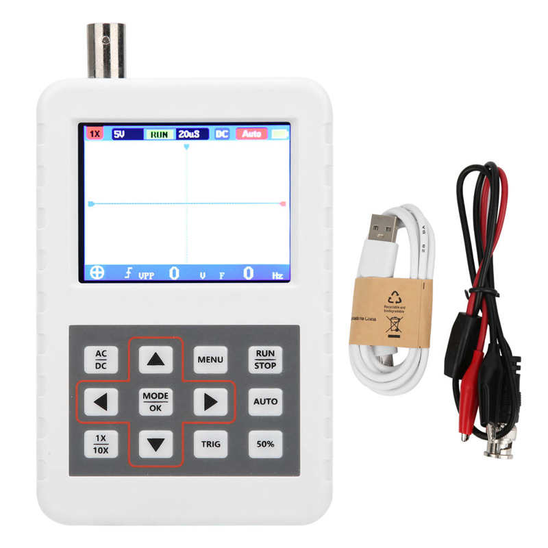 2.4inch Digital Oscilloscope Handheld LCD Display Screen DSO FNIRSI PRO 5M 20MSps 5V Digital Oscilloscope Kit