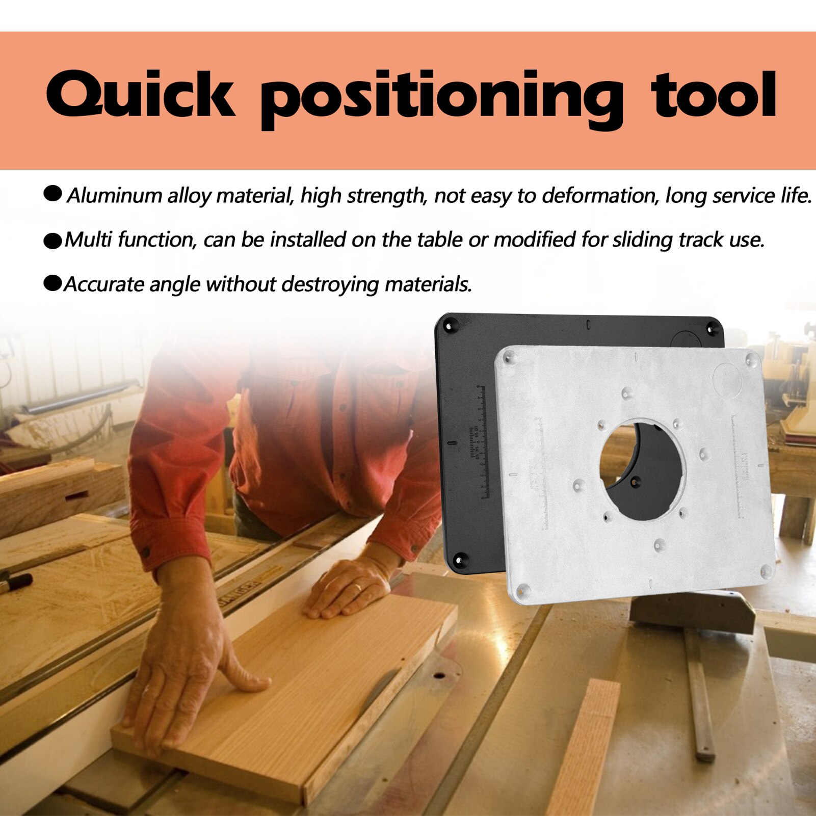 Trimming Machine Flip Panel Woodworking Milling Flip Board Woodworking Router Table Insert Plate Woodworking Tools