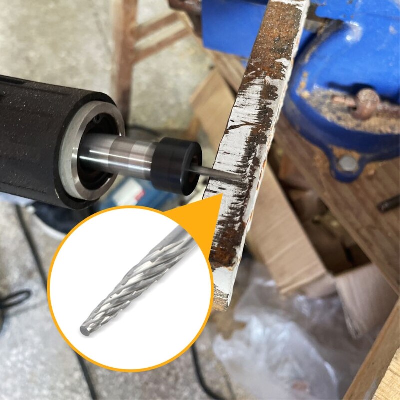 Tungsten Carbide Rotary Files Set 10 Pcs Rotary Accessories Wood Metal Stone's Carving Engraving Drilling