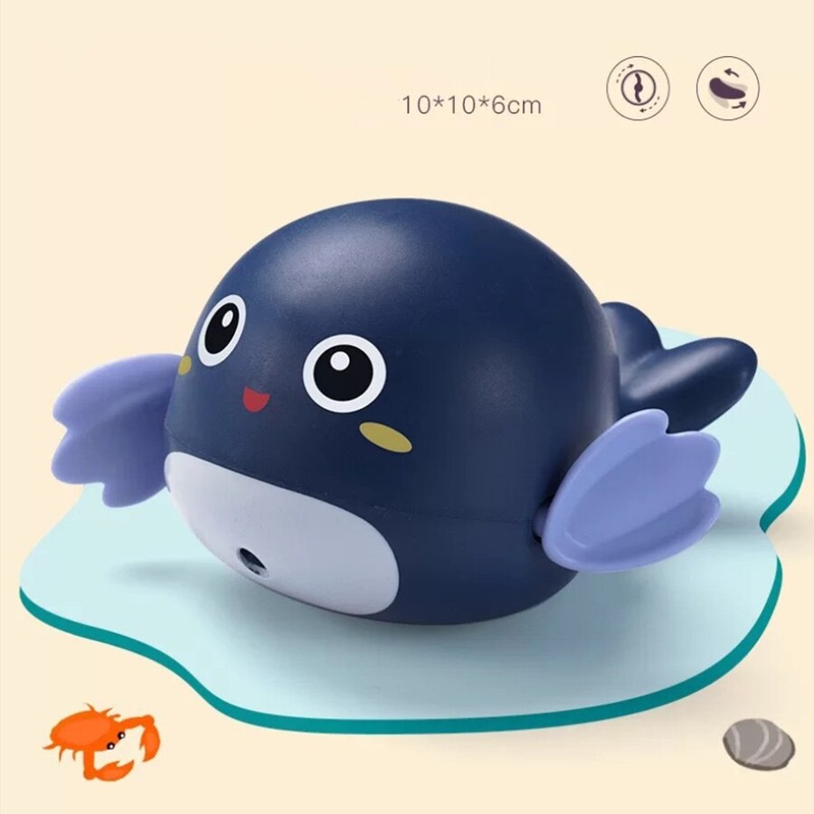 1 Pc Bad Toy Leuke Cartoon Dier Klassieke Baby Water Speelgoed Bad Drijvende Water Klassieke Speelgoed Knorretje Vis: fish 01