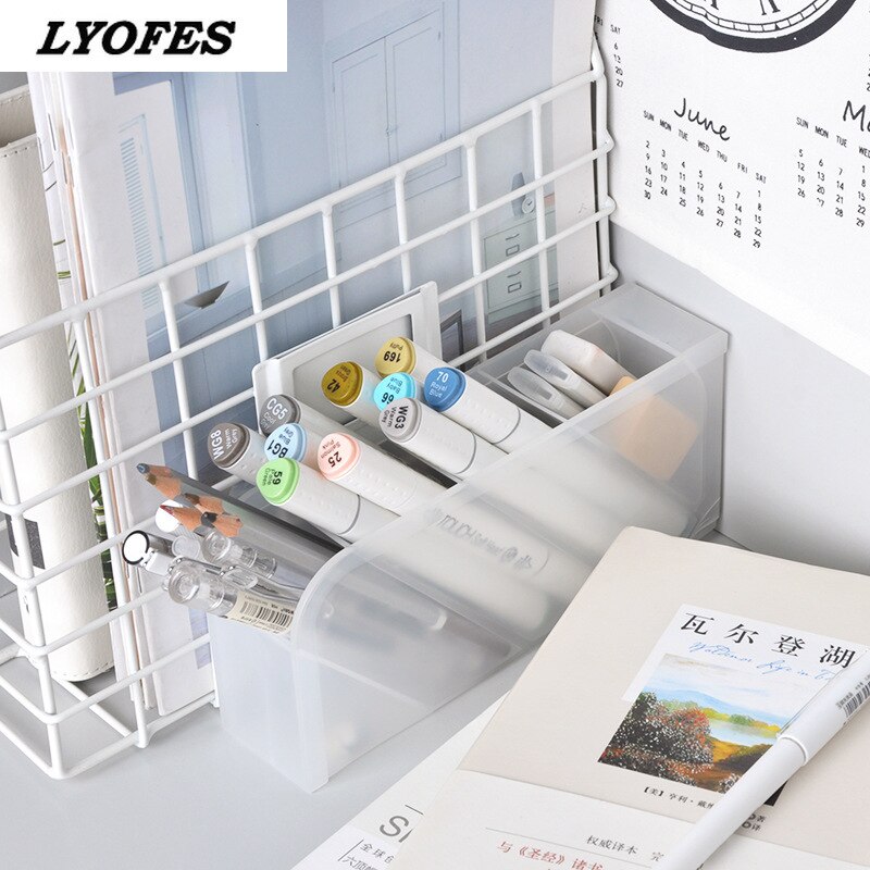 Organiseur de bureau pour stylos, rangement de papeterie, organisateur de bureau, support de brosse, accessoire de bureau pour porte-stylo