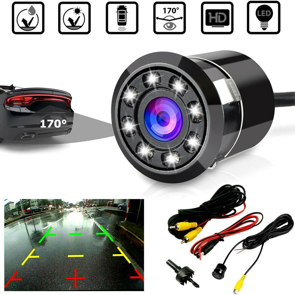 Car Rear View Reversing Camera 170°CMOS 8 LED HD Night Vision Waterproof Waterproof Car Camera Accessories