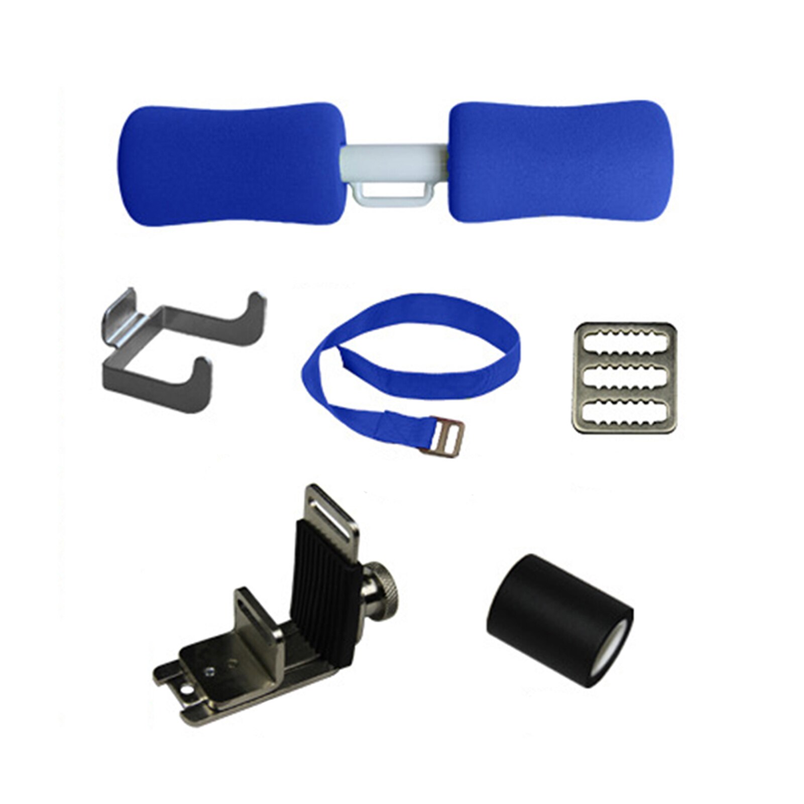Home Foot Holder For Abs Exercise Sit Up Assistant Device Belly Rolling Bed Mounted Fitness Equipment Lose Weight Waist Lifting: Blue