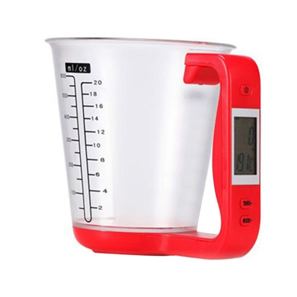 Échelle de cuisine numérique pour aliments | Avec fonction de tasse à mesurer verte