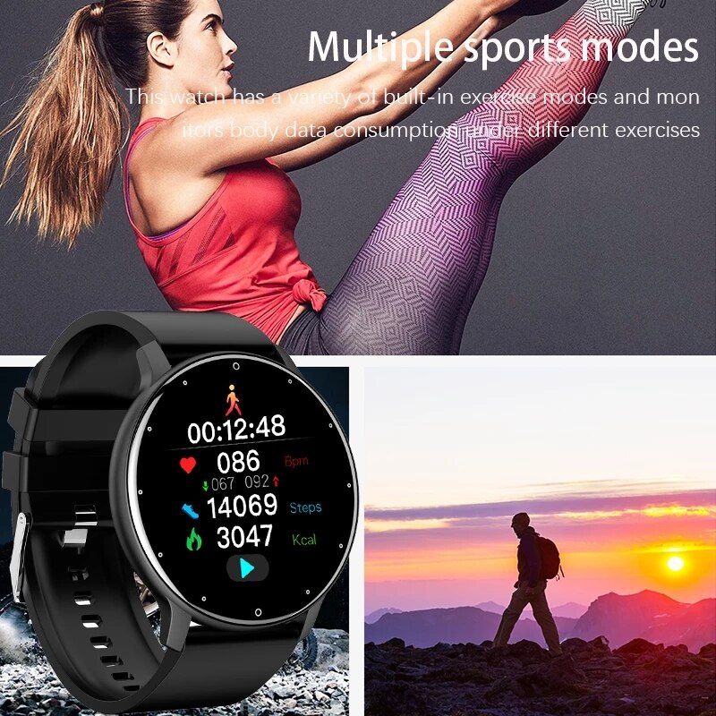 Frauen Sport Smartwatch Whatsapp Erinnerung nasser Prognose Herz Bewertung Blutdruck Schlaf Monitor Kalorien Clever Uhren Uhr
