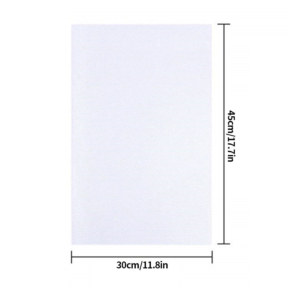 11ct/14ct algodão pano feito à mão material do ponto da cruz 30x30cm diy cruz bordado tecido branco/preto artesanato suprimentos: 11CT 30x45cm white