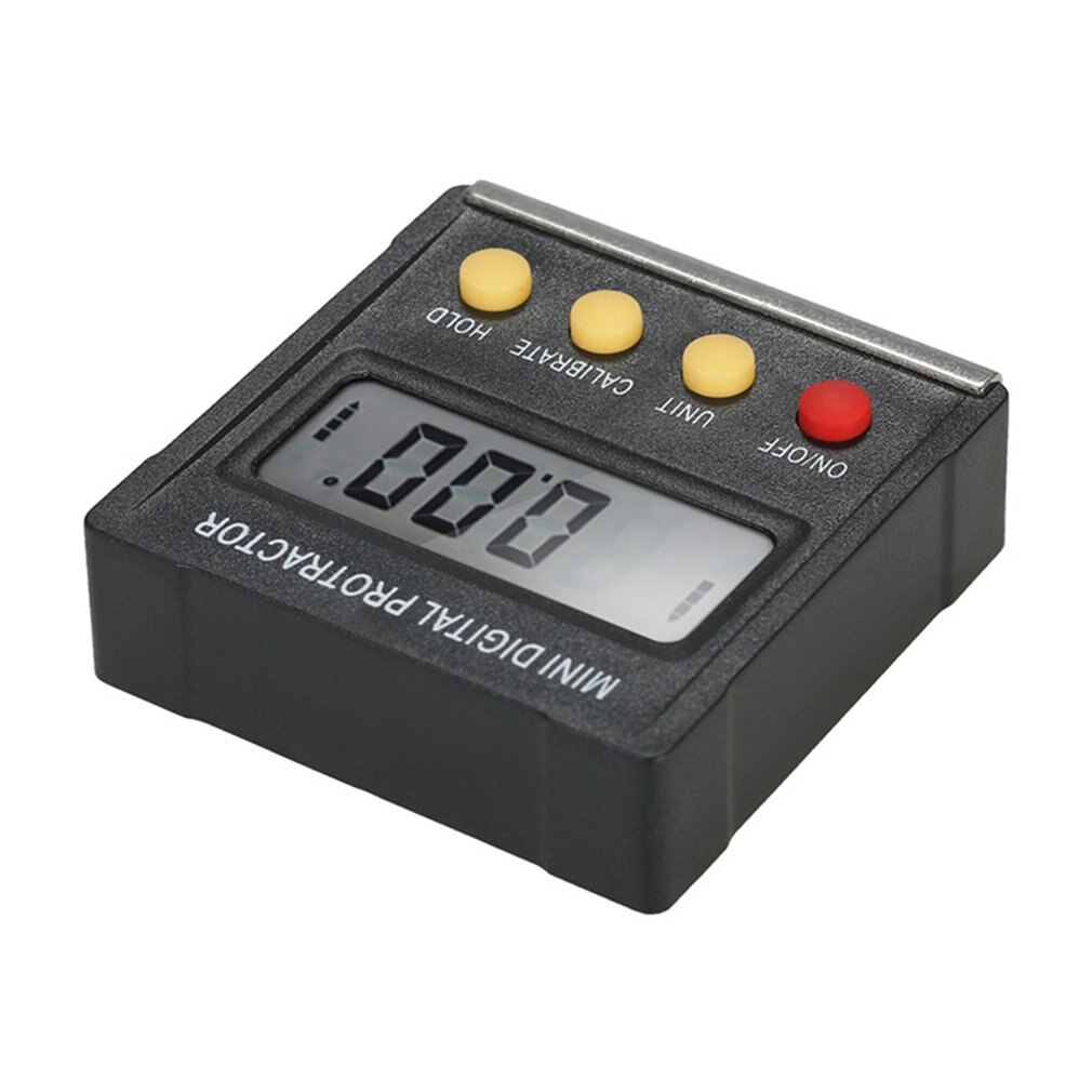 Mini Electronic Digital Display Inclinometer Grade Level Meter Protractor Magnetic Angle Ruler Inclination Box