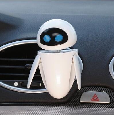 Bilfrisker tegneserie robot udluftning klip parfume diffusor sød indretning bil intern duft lugt luftrenser tilbehør: B