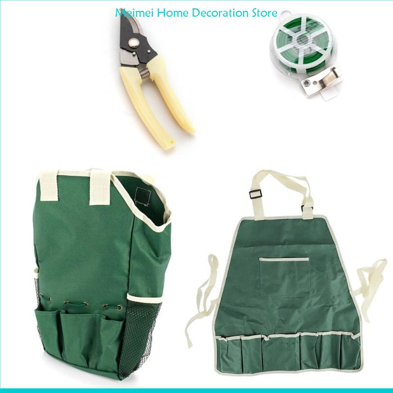 H7BF 11 Pcs Garden Work Tool Set for Digging Planting Pruning Corrosion Resistance