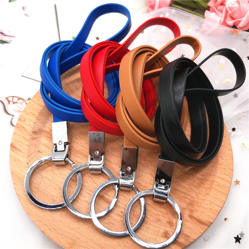 Business PU Lanyards Neck Strap For Id Pass Card Badge Gym Mobile Phone Usb Keys keycord keychain lanyard for keys