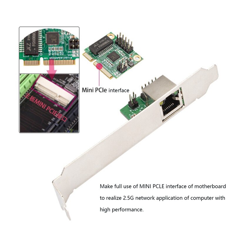 Pcie  to 2.5g ethernet-adapter mpe 8125b- glan pcie zu gigabit-netzwerkkarte (kabelgebunden) 2.5g 2500m/1000m rj45