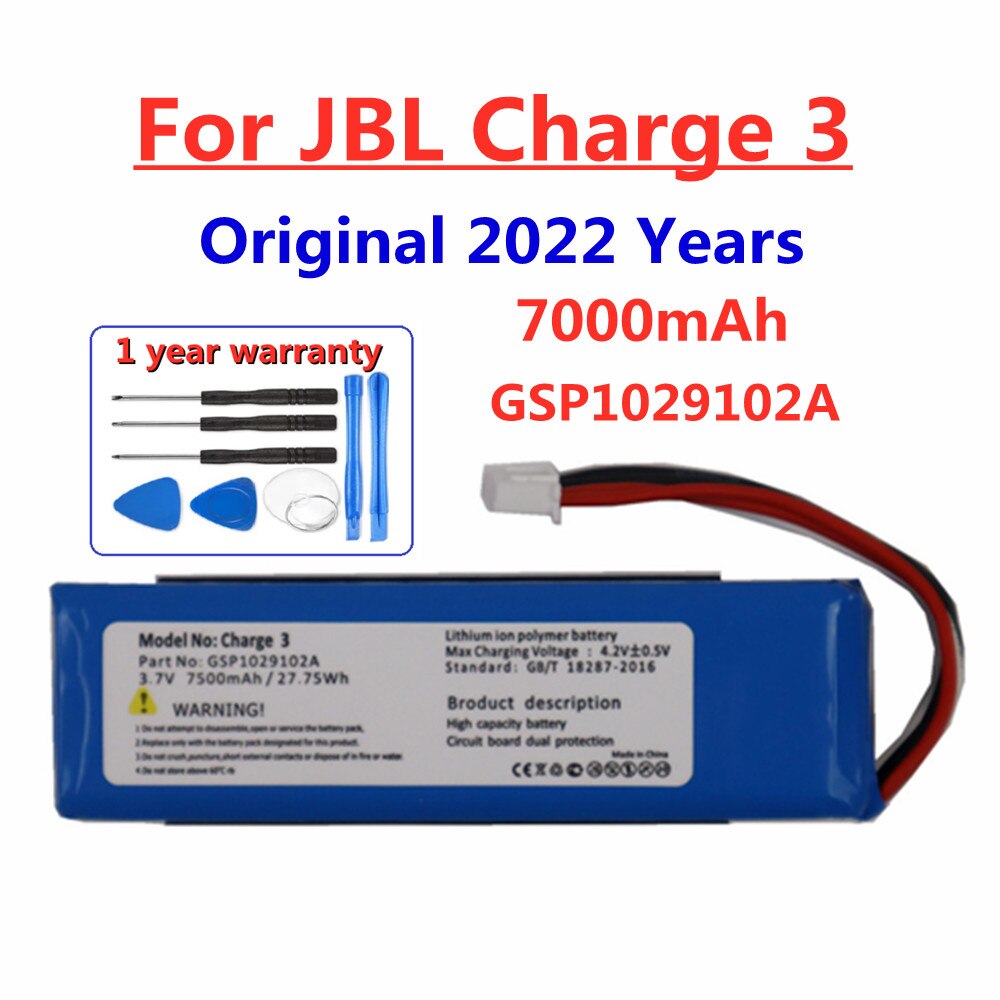 2022 Original Speaker Battery For JBL Charge Flip Pulse Xtreme 2 3 4 5 For Harman Kardon Go Play Onyx Mini Replacement Battery: Charge 3