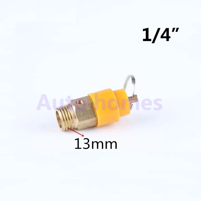 Pneumatic Air Compressor Safety Valve 1/8" 1/4" 3/8" 1/2" Inch 8bar External Thread Pull Ring Air Pressure Relief Valve Vent
