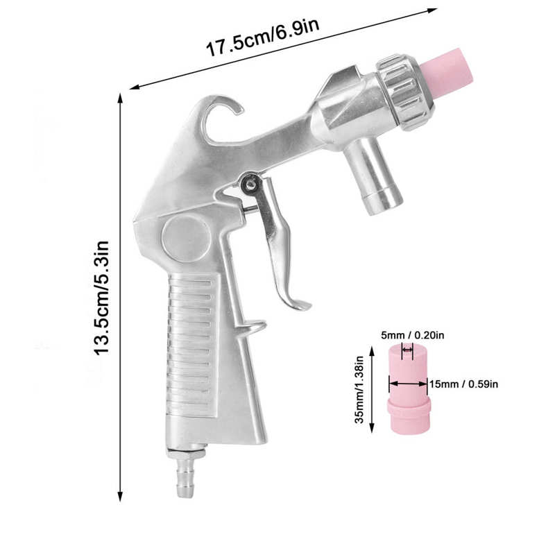 Air Brush Pneumatic Sand Blaster Handheld Sandblasting Machine for Abrasive Sand Blasting Derusting