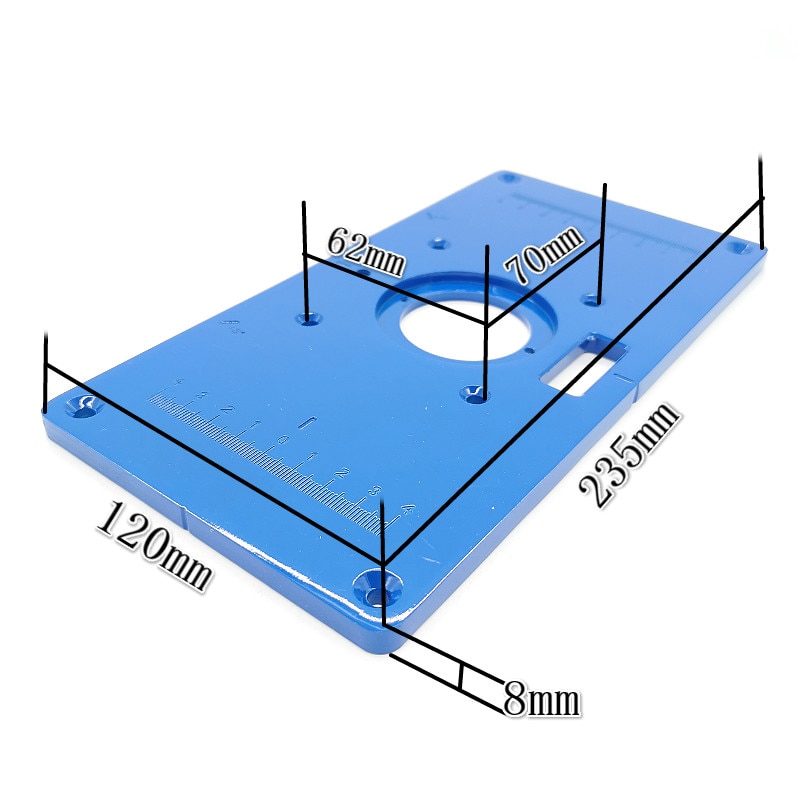 Trimmen Machine Flip Plaat Aluminium Router Tafel Plaat Multifunctionele Aluminium Router Tafel Voor Houtbewerking Bankjes