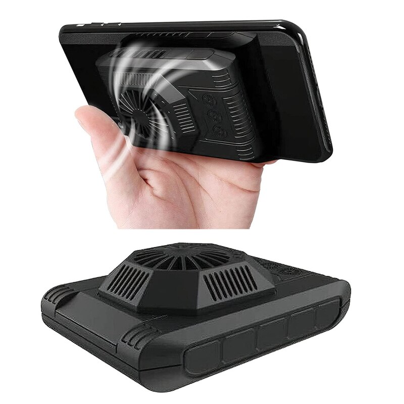 Full-Mobiel Cooler Pad Draagbare Halfgeleider Koeling Fan Cooling Pad Voor Mobiele Telefoons Tabletten