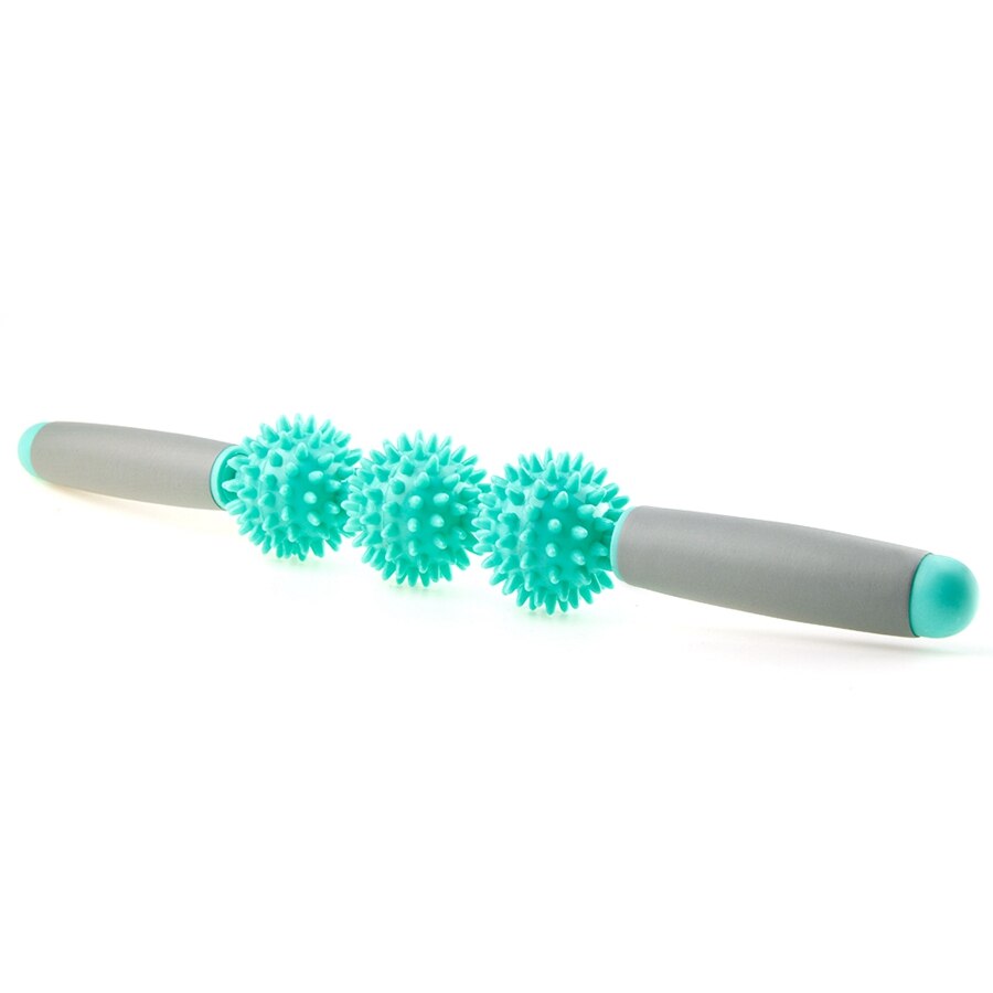 Massage Roller Stick Muscle Body Massage Relax Tool Muscle Roller Sticks With Point Spiky Ball Release Pain Leg ,Neck & Back: Green