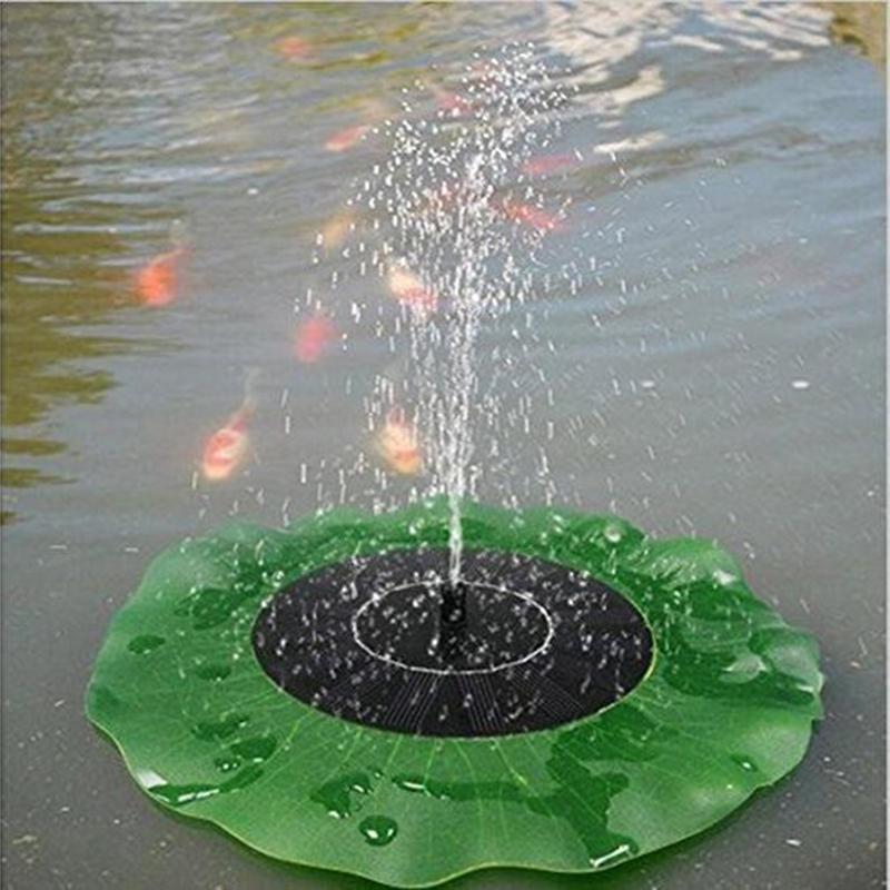 Lotus Leaf Solar Fountain Water Floating Fountain Garden Pool Pond Outdoor Solar Fountain Solar Fountain Pump Garden Decoration