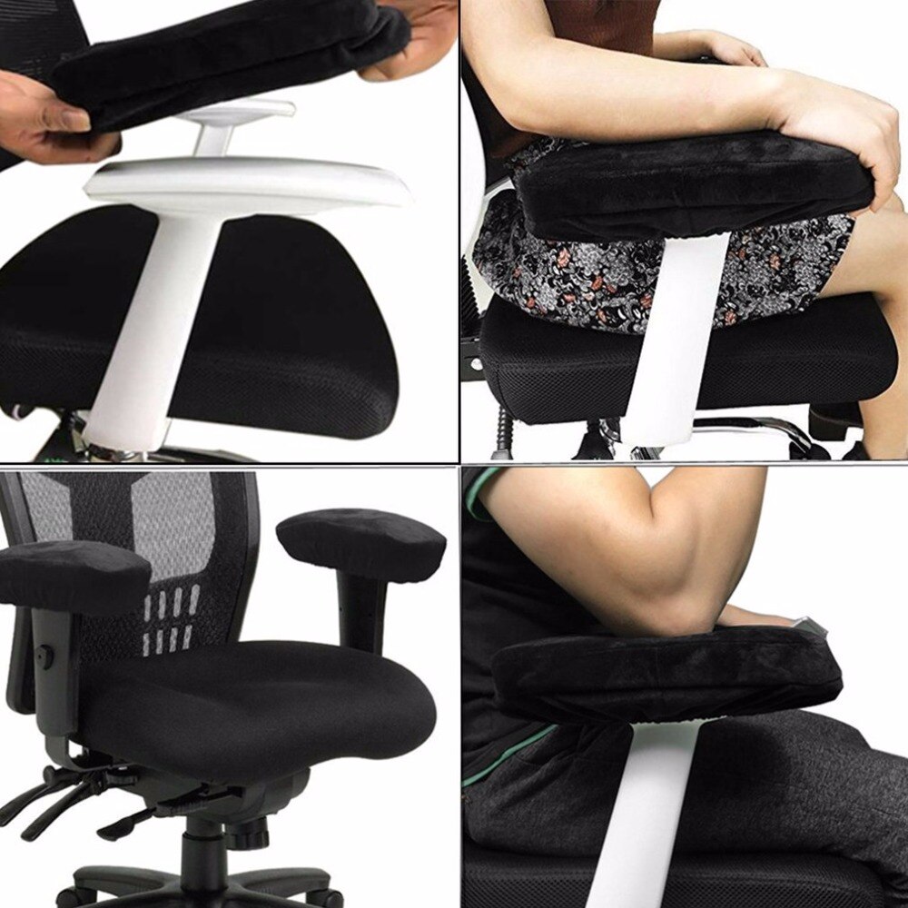 2 st stol armstödsdynor ultramjukt memory foam armbågskudde stöd universell passform för hem eller kontor stol för armbågsavlastning
