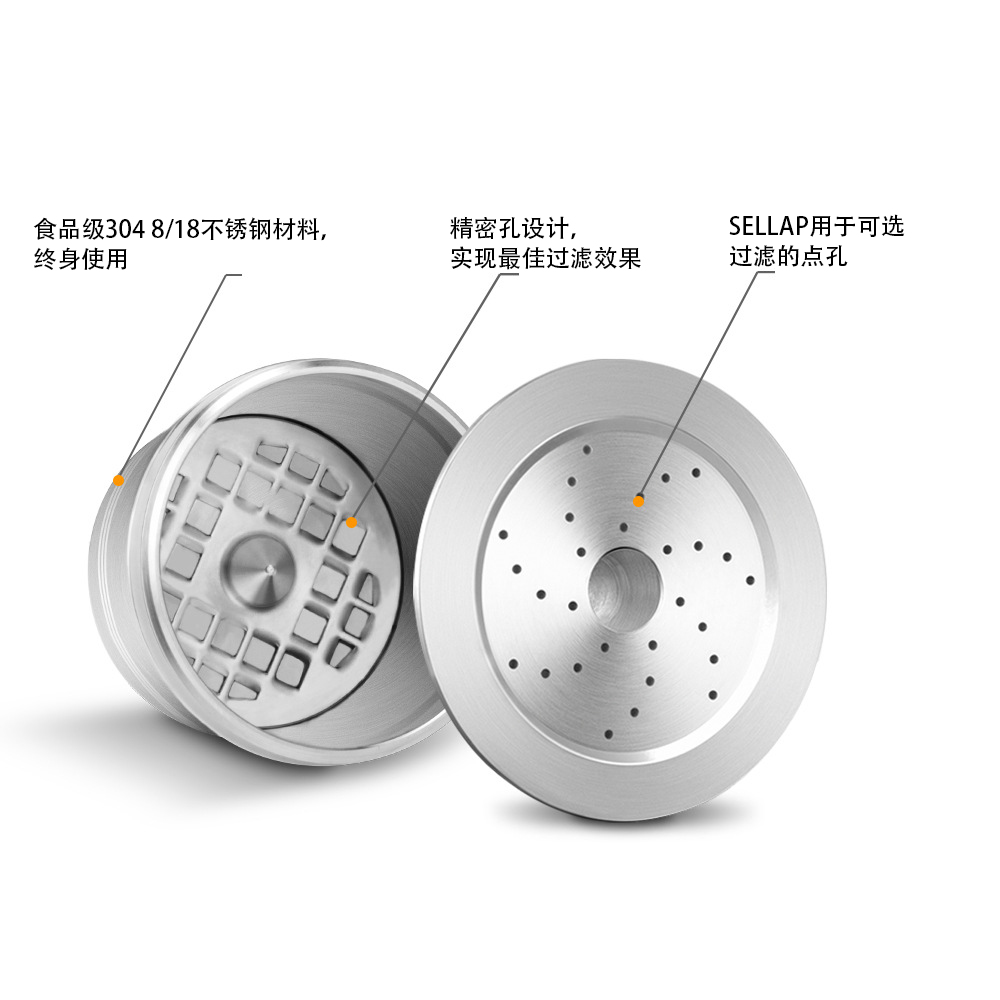 Caffitaly Koffie Capsule Shell Refill En Hergebruik Koffie Capsule Rvs Koffie Filter Cup