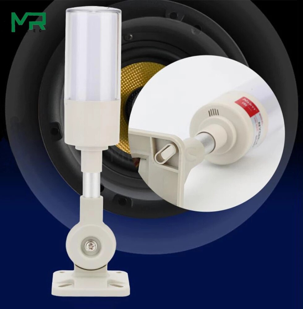 Lámpara Led de advertencia de tres colores, indicador de señal de herramienta de máquina 220v24v, de una sola capa de tres colores, siempre encendido