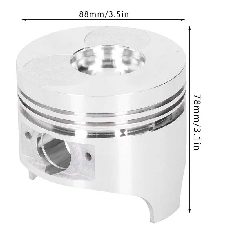 Diesel Engine Piston Kit Assembly Replacement Set 188F Air-Cooled Machine Parts Accessories