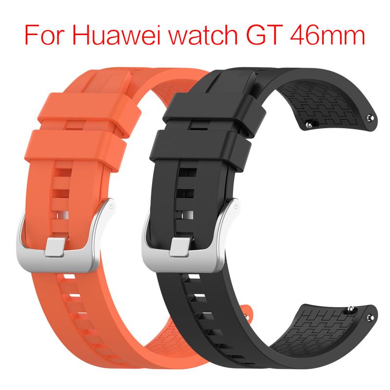 Uhr Smartwatch Armband Ersatz Zubehör Für Huawei Uhr GT 46mm Offizielle Silikon Strap Universal Display Breite 22MM