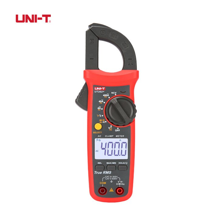 UNI-T UT200A/UT201+/UT202+/UT202A+/UT203+/UT204+ 400-600A digital clamp meter High precision intelligent anti burning true RMS: UT202