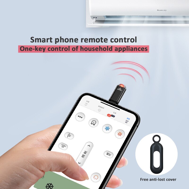 Telefone móvel transmissor externo apple android huawei tipo-c universal controle remoto receptor cabeça de controle remoto acessórios