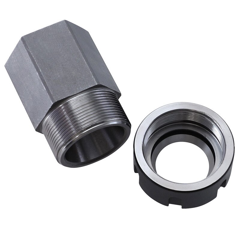ER-32 Hexagonal Square Shank Collet Chuck Bracket for Motor Shaft Extension Rod of CNC Lathe Engraving Machine