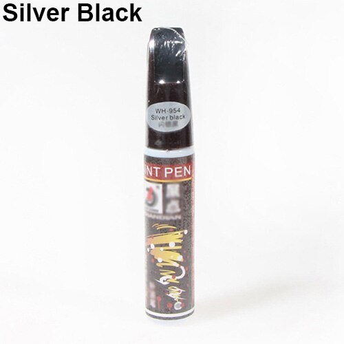 Universal Car Color Paint Repair Scratch Remover Colorful Paint Pen Touch Up Remover Applicator Tools Automobiles Paint Care: Silver Black