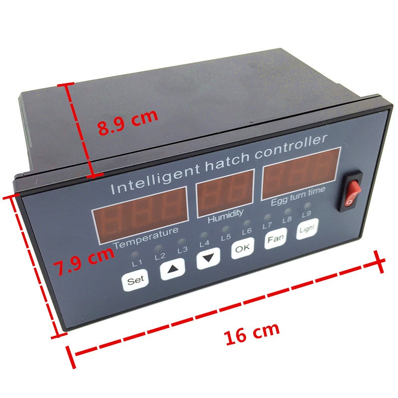 Sistema de Control de incubadora de huevos multifunción, controlador de incubadora, Sensor automático de temperatura y humedad, XM-16, 1 ud.